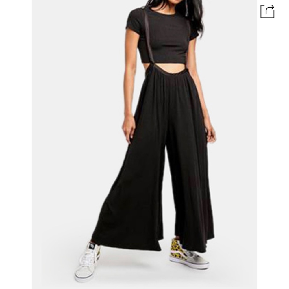 Free People Brookside Flowy Overalls